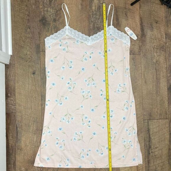 Vintage NWT Erika Taylor Intimates 100% Cotton Floral Chemise Gown Cottage sz XL - Picture 7 of 7